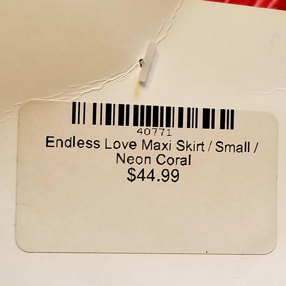 Love In Coral Maxi Skirt - Picture 4 of 6